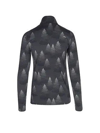 KJUS | Camiseta interior con cremallera y estampado Motion para mujer | schwarz